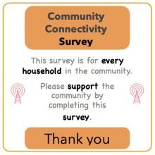 Please complete the Community Connectivity Survey